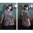 Load image into Gallery viewer, [Kokaisha---Dragon Dye Series] ★Chinese-style tops★ Short-sleeved tops, short-sleeved shirts, prints, tie-dyeing, unique, original
