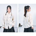 Load image into Gallery viewer, [Kokaisha---Butterfly Gin Series] ★Chinese-style top★ Happi coat, outerwear, unique, embroidered, butterfly, retro, easy to match
