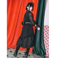 Load image into Gallery viewer, [Kokaisha---Hanabone Series] ★Chinese-style dress★ Long dress, unique, original, embroidered, puff sleeves
