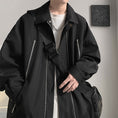 Load image into Gallery viewer, [PPG series]★Jacket★ 3color outerwear unisex men's simple black wine red apricot
