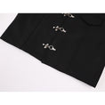 Load image into Gallery viewer, [LHSEN Series]★China style tops★ Shirt short sleeve outerwear black black retro short length
