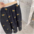 Load image into Gallery viewer, [MUSU Series]★Skirt★ Corduroy bottoms embroidery black black floral pattern skirt easy to match
