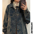 Load image into Gallery viewer, ✿New item! [UATONLINE Series]★Jacket★ Denim jacket Butterfly pattern outerwear Unisex Men's Stylish Blue Blue
