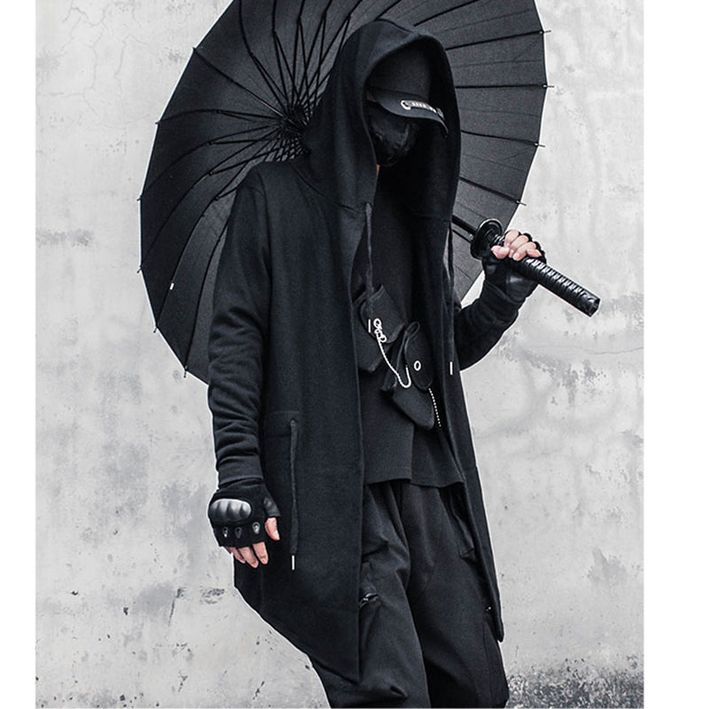 [WL Series] ★Outer★ Short sleeve type or long sleeve type Cloak with hood Unisex Men's Large size