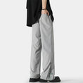 Load image into Gallery viewer, [PPG Series] ★Chinese-style pants★ 2 colors Bamboo Casual pants Trousers Bottoms Unisex Men's Large size Cool Thin Summer clothes Black Gray
