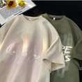 Gallery viewerに画像を読み込む, 【NANSHIシリーズ】★Tシャツ★ 5color トップス 半袖Tシャツ 男女兼用 メンズ 大きいサイズ スエード おしゃれ
