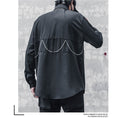 Load image into Gallery viewer, [WL Series]★Shirt★ Tops Long Sleeve Shirt Chain Unisex Men's Black Harajuku Style
