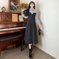 Load image into Gallery viewer, [YAMENGNI Series]★China style dress★ Women's long sleeve fake layered retro large size
