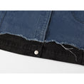 Load image into Gallery viewer, [LHSEN Series] ★Outer★ Jacket Switching Denim Easy to match with design Blue Blue
