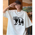 Load image into Gallery viewer, [PPG Series]★T-shirt★ 5color Tops Short Sleeve Unisex Men's Large Size Suede Cartoon Bear
