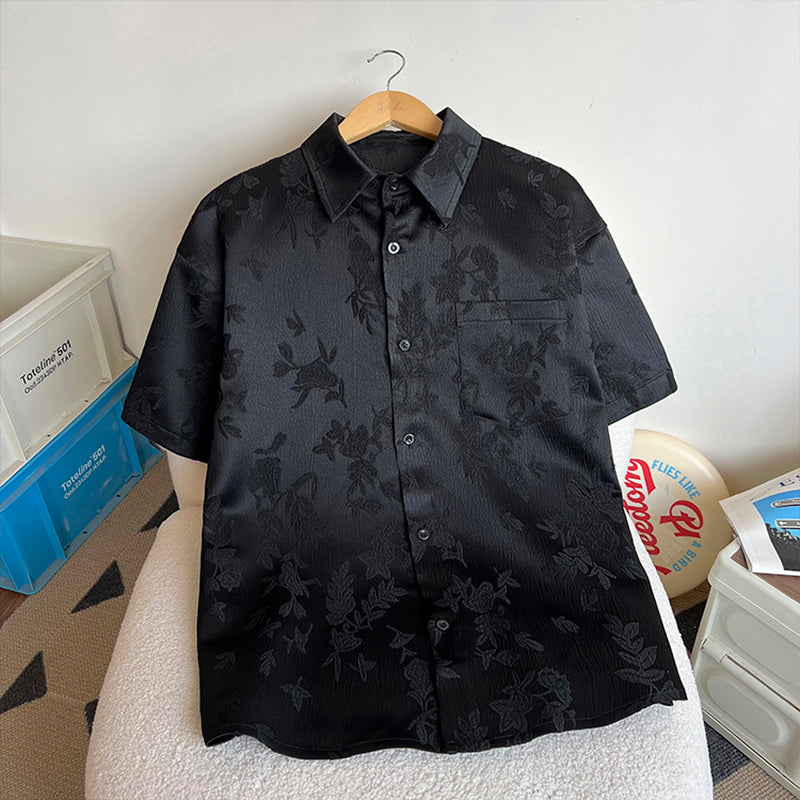 [Gao Jie Series] ★Chinese-style tops★ 2 colors Shirts Short sleeves Unisex Men's Large sizes Unique Casual