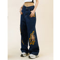 Load image into Gallery viewer, [WIZARD Series] ★Denim pants★ 2 colors Pants Bottoms Jeans Unisex Ladies Men Flame Stylish
