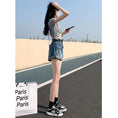 Load image into Gallery viewer, [Flower Series] ★Shorts★ Shorts Pants Denim 2color Easy to match Summer SML Blue Black
