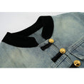 Load image into Gallery viewer, [Mage Designer Series] ★Outer★ Jacket Denim Jacket Jeans Blue Blue Ladies
