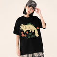 Gallery viewerに画像を読み込む, 【Funkyapeシリーズ】★Tシャツ★ 9color トップス 半袖 レディース コットン 猫 ねこ ネコ 猫柄 黒 白 青 緑 赤
