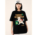 Gallery viewerに画像を読み込む, 【Funkyapeシリーズ】★Tシャツ★ 6color トップス 半袖 レディース コットン 猫 ねこ ネコ 猫柄 黒 青 緑 赤
