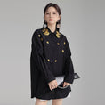 Load image into Gallery viewer, [ZHONG CHUANG Series]★China style shirt★ 2color embroidery tops cotton black white
