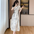 Load image into Gallery viewer, [QIANYUANXI Series] ★Chinese-style dress★ Improved Chinese dress, ink-wash pattern, cute, for dates and weddings
