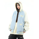 [Amoeba Series] ★Stadium Jacket★ 2color Jacket Switching Color Scheme Unisex Men's Stylish Casual