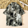 Load image into Gallery viewer, [SENSU series] ★Chinese-style tops★ 2 colors, shirt, short sleeves, unisex, men's, large size, Chinese clothing, ink-wash pattern, tie-dye
