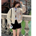 Load image into Gallery viewer, [LANLAN Series]★China style outerwear★2color jacket, floral pattern, stadium jacket, casual, easy to match
