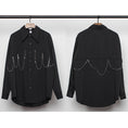 Load image into Gallery viewer, [WL Series]★Shirt★ Tops Long Sleeve Shirt Chain Unisex Men's Black Harajuku Style
