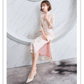 Load image into Gallery viewer, [HONGSHE Series] ★Chinese Dress★ Lace Chinese-style dress, switching, slimming, party
