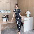 Load image into Gallery viewer, [Hanamori Series]★Chinese style dress★ Improved Chinese dress, fake layered, cute Chinese clothing
