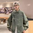 Load image into Gallery viewer, [V37 Series]★Jacket★ 2color outerwear unisex men's denim jacket jeans cool
