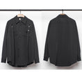 Load image into Gallery viewer, [WL Series]★Shirt★ Tops, long sleeve shirt, unisex, men's, black, Harajuku style, cool
