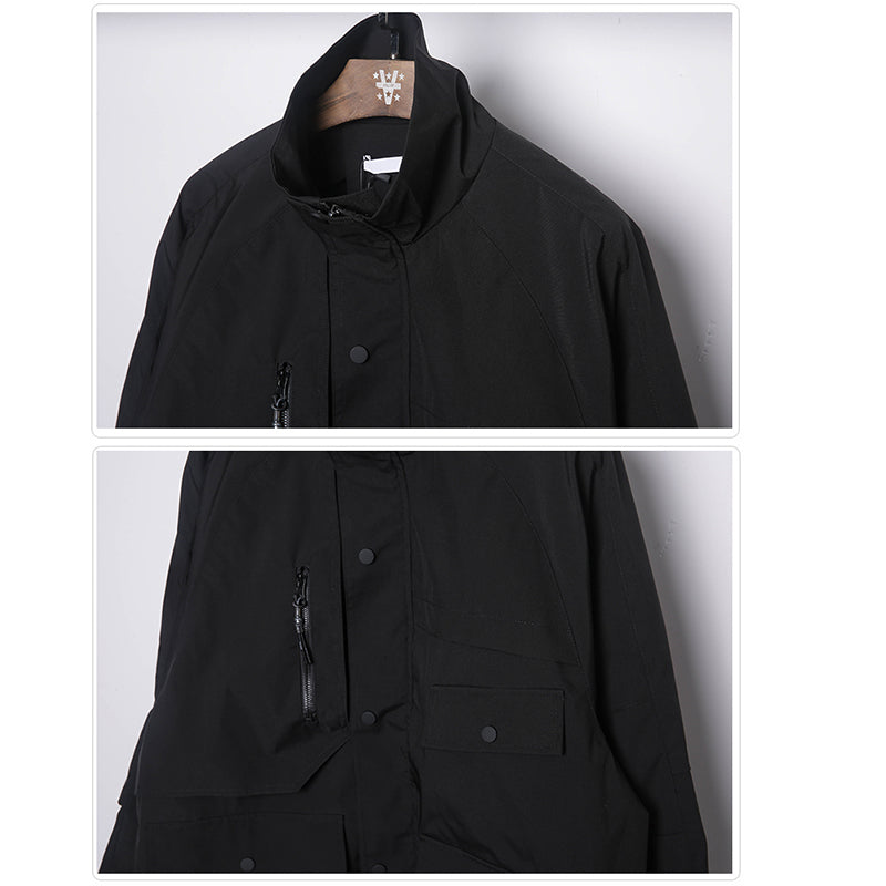 [WL Series]★Jacket★ Outerwear Unisex Men's Casual Unique Black Harajuku Style