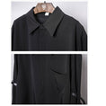 Load image into Gallery viewer, [WL Series]★Shirt★ Tops, long sleeve shirt, unisex, men's black, black, simple, easy to match
