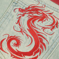 Load image into Gallery viewer, [GZ・99 Series]★China style pants★ 2color bottoms denim pants dragon pattern dragon pattern blue blue
