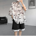 Load image into Gallery viewer, [WUSHE Series] ★Chinese style set up★ 3 colors Shirt + shorts Unisex Men's Large size Cool
