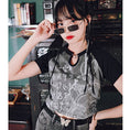 Load image into Gallery viewer, [Ancient Mystery---Cloud Dreams and the Simple Series] ★Chinese-style T-shirt★ Short-sleeved top, mini length, slim, original cotton, slimming
