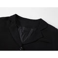 Load image into Gallery viewer, [LHSEN Series] ★Outer★ Blazer Jacket Short Length Ribbon Color Scheme Easy to Match Black Black
