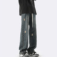 Load image into Gallery viewer, [XGY Series]★Trousers★ 2color Denim Pants Bottoms Unisex Men's Easy to Match Blue Black
