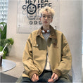 Load image into Gallery viewer, [PPG Series]★Jacket★ 2color outerwear casual unisex men's color scheme khaki brown white
