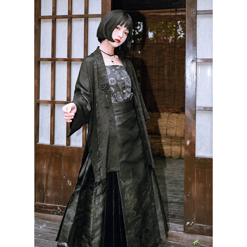 [Kokaisha---Butterfly Gin Series] ★Chinese-style top★ Happi coat, outerwear, unique, embroidered, butterfly, retro, easy to match