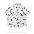 Load image into Gallery viewer, Very popular item [BEAT BOY series]★China style shirt★ Letter pattern Kanji short sleeve shirt Floral pattern shirt Print tops Unisex Men's ML XL 2XL
