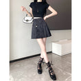 Load image into Gallery viewer, [SANMUZI Series]★China style skirt★Bottoms Mini length skirt Cute easy to match pleated skirt
