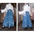 Load image into Gallery viewer, [Kokaisha---Butterfly Gin Series] Chinese-style trousers, bottoms, gaucho pants, original, slimming, switching, floral pattern
