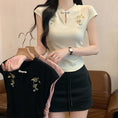 Load image into Gallery viewer, [TUANTUAN series] ★Chinese style tops★ 4color T-shirts for women, slimming, sexy, stylish design
