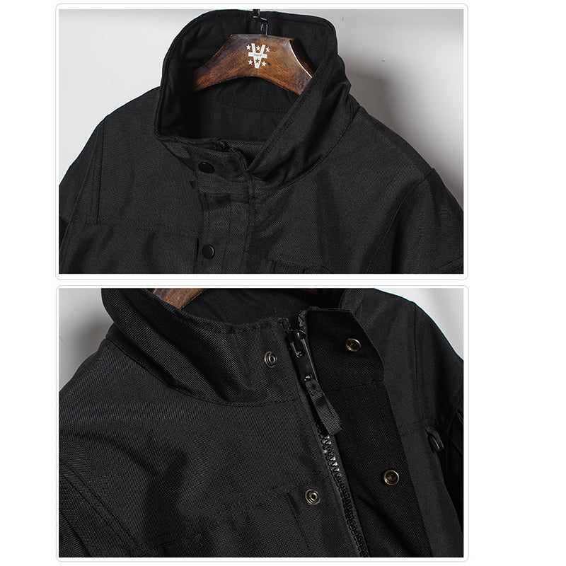 [WL Series] ★Jacket★ Outerwear Unisex Men's Design Casual Black Black