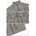 Load image into Gallery viewer, [Daiseiryuu 4 Series] ★Chinese-style tops★ Outerwear, shirts, long-sleeved shirts, sun protection, Chinese clothing, gray
