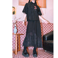 Load image into Gallery viewer, [Kokaisha Series] ★China style pants★ Chiffon gaucho pants Spring/Summer Loose Black Black SML XL
