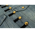 Load image into Gallery viewer, [Mage Designer Series] ★Outer★ Jacket Denim Jacket Jeans Blue Blue Ladies
