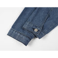 Load image into Gallery viewer, [LHSEN Series] ★Outer★ Jacket Switching Denim Easy to match with design Blue Blue
