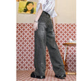 Load image into Gallery viewer, [Kokaisha Series] ★China style pants★ Chiffon gaucho pants Spring/Summer Loose Black Black SML XL
