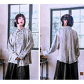 Load image into Gallery viewer, [Kokaisha---Butterfly Gin Series] ★Chinese-style top★ Happi coat, outerwear, unique, embroidered, butterfly, retro, easy to match
